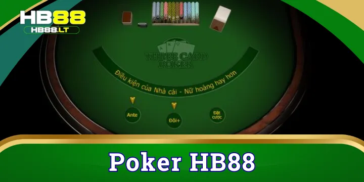 Poker | Sòng game bài HB88 đẳng cấp ăn tiền hấp dẫn