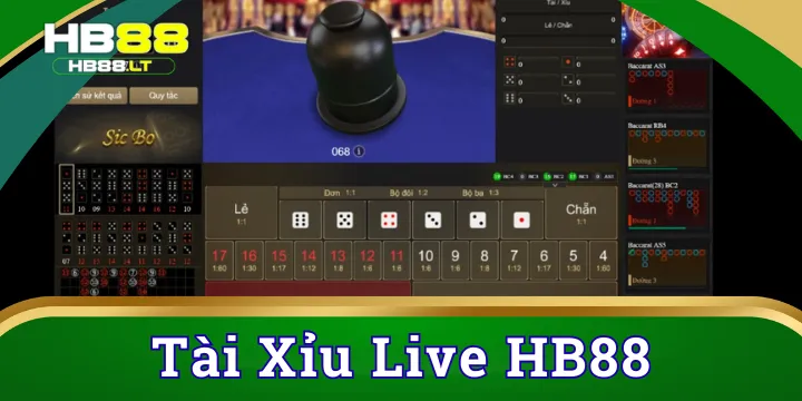 Tài Xỉu Live - Sảnh cược nhanh HB88 hiện tại với mức thưởng cao